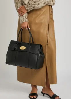 Bayswater classic small grained leather tote