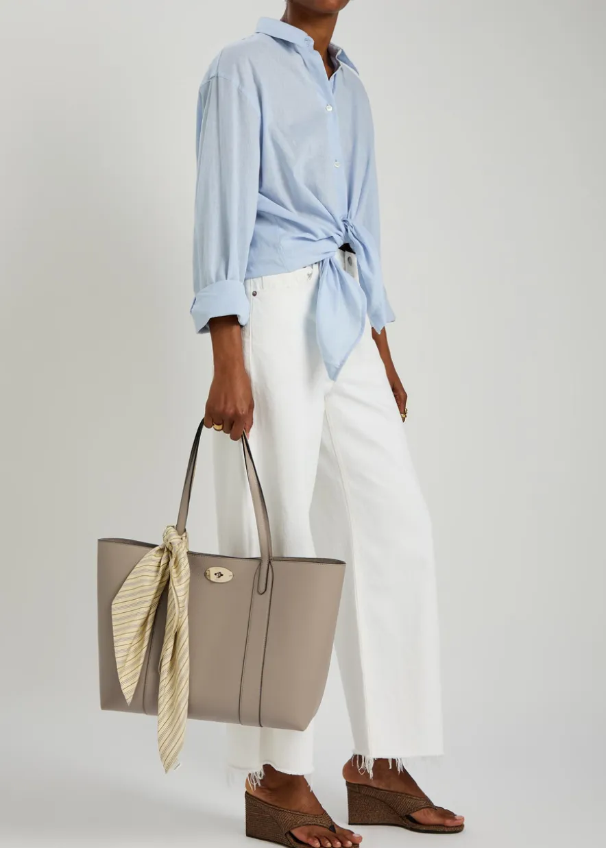 Bayswater grained leather small tote bag