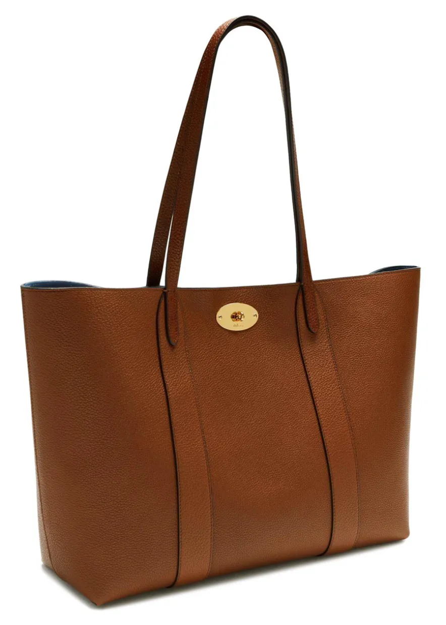 Bayswater grained leather small tote bag
