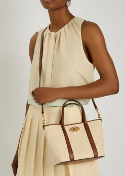 Bayswater mini raffia cross-body bag