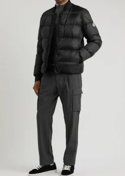 Bazena quilted shell bomber jacket