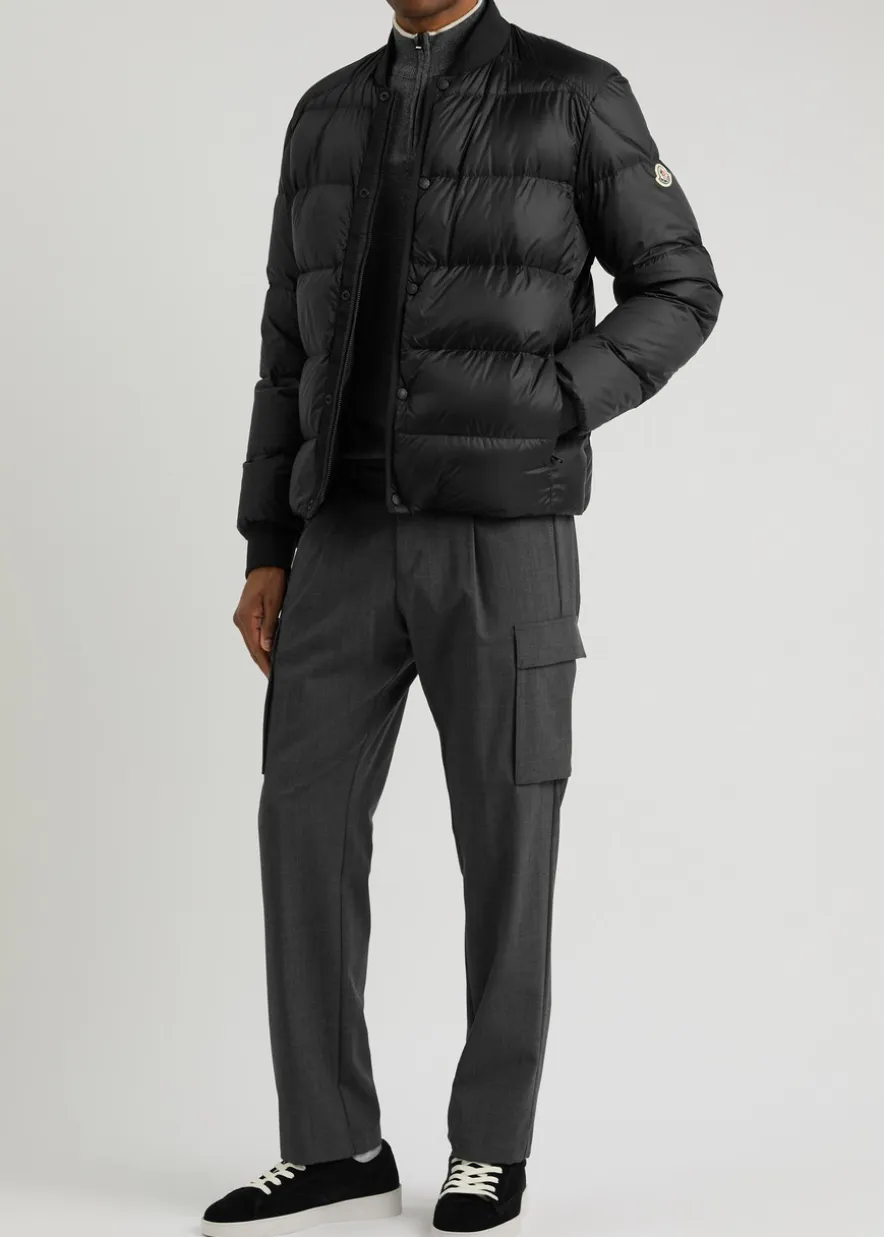Bazena quilted shell bomber jacket