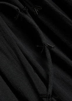 Bead embellished halterneck cotton maxi dress