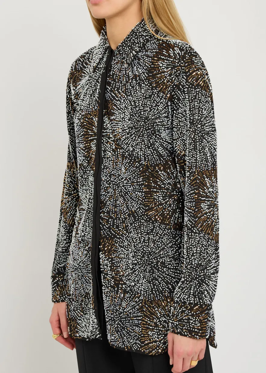 Bead-embellished shirt