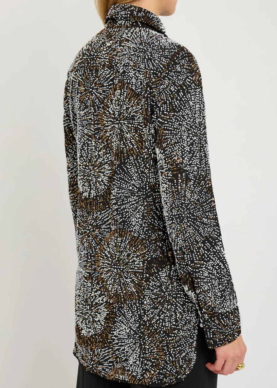 Bead-embellished shirt