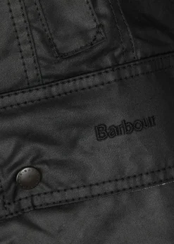 Beadnell black waxed cotton jacket