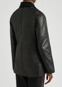 Beadnell black waxed cotton jacket