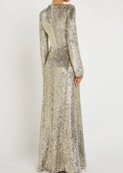 Beatrice sequin-embellished gown