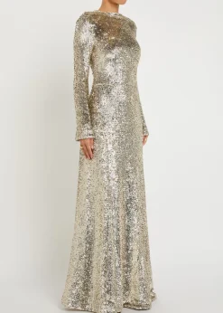 Beatrice sequin-embellished gown