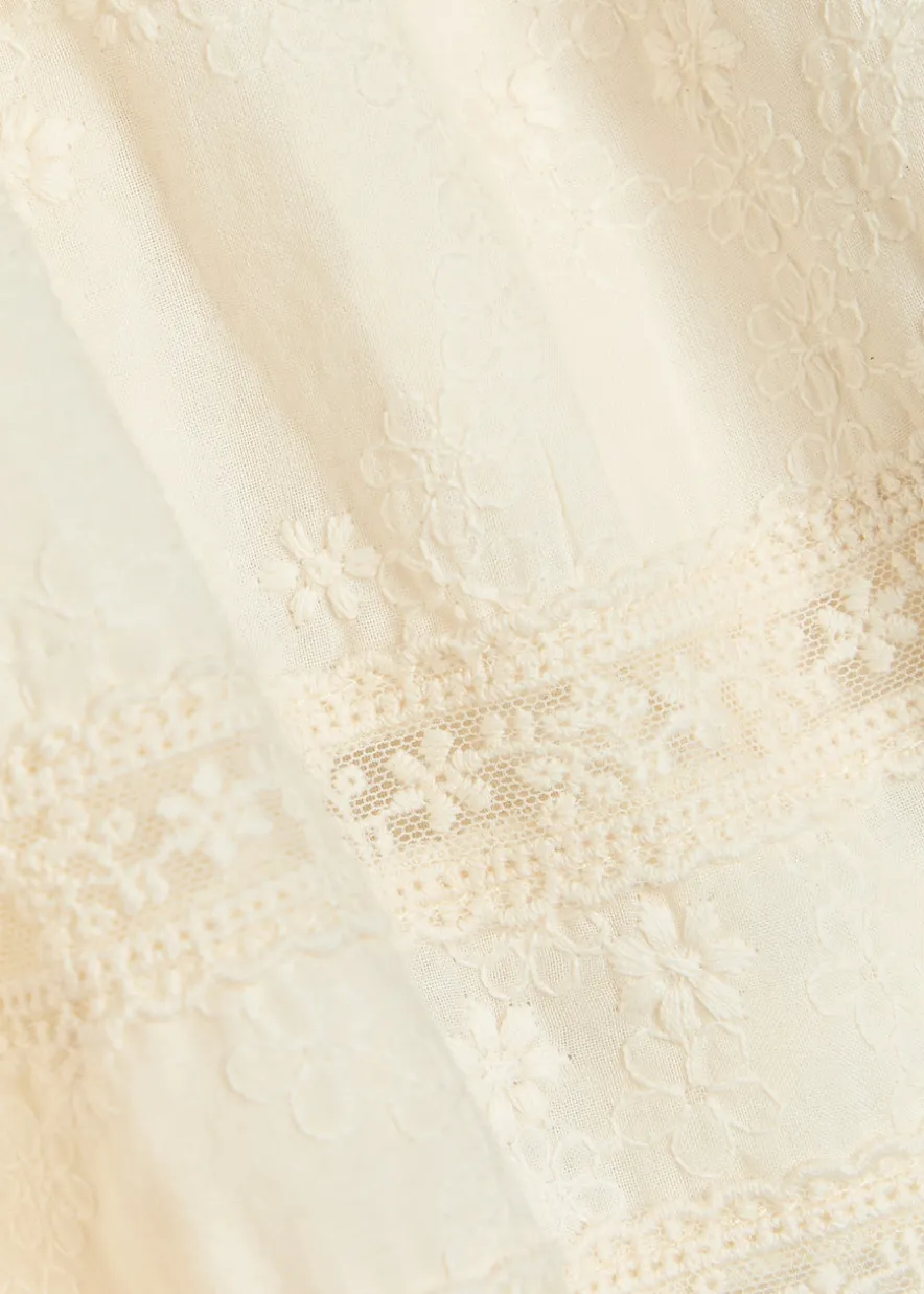 Beau embroidered cotton shorts