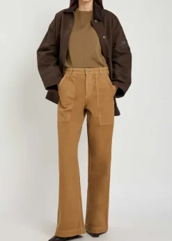 Beaumont corduroy-collar canvas coat