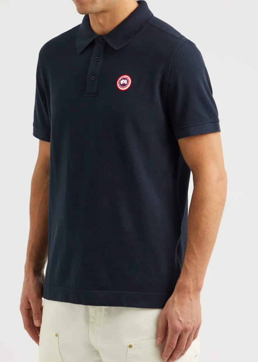 Beckley logo piqué cotton polo shirt