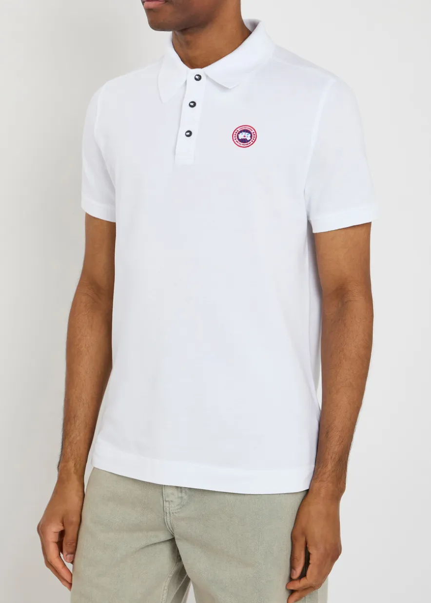 Beckley logo piqué cotton polo shirt