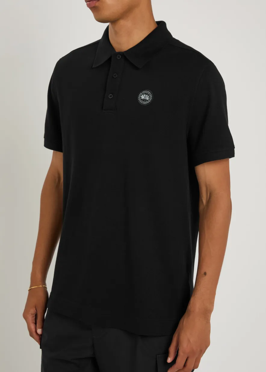 Beckley logo piqué cotton polo shirt