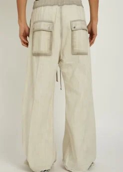 Bela wide-leg cotton-twill trousers