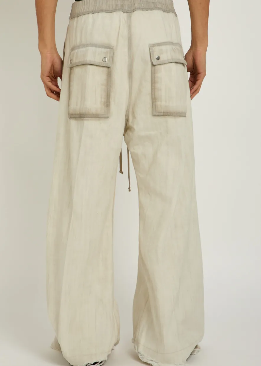 Bela wide-leg cotton-twill trousers