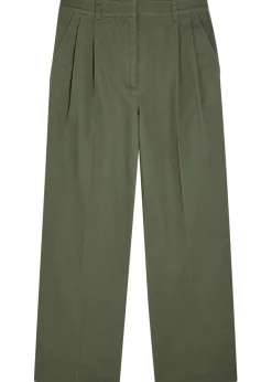 Belen straight-leg twill trousers