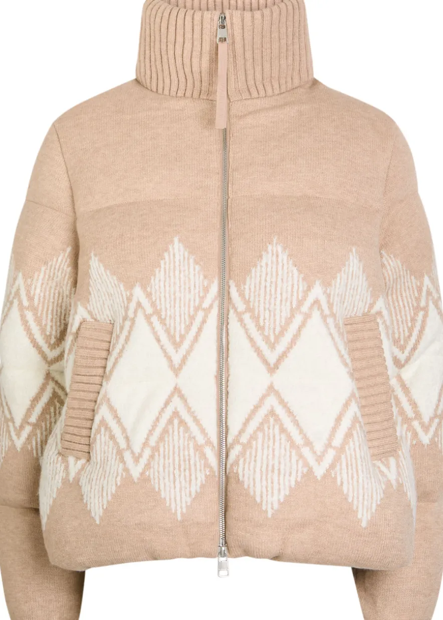 Belina Fair Isle padded knit jacket