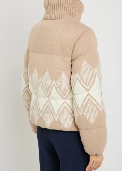Belina Fair Isle padded knit jacket