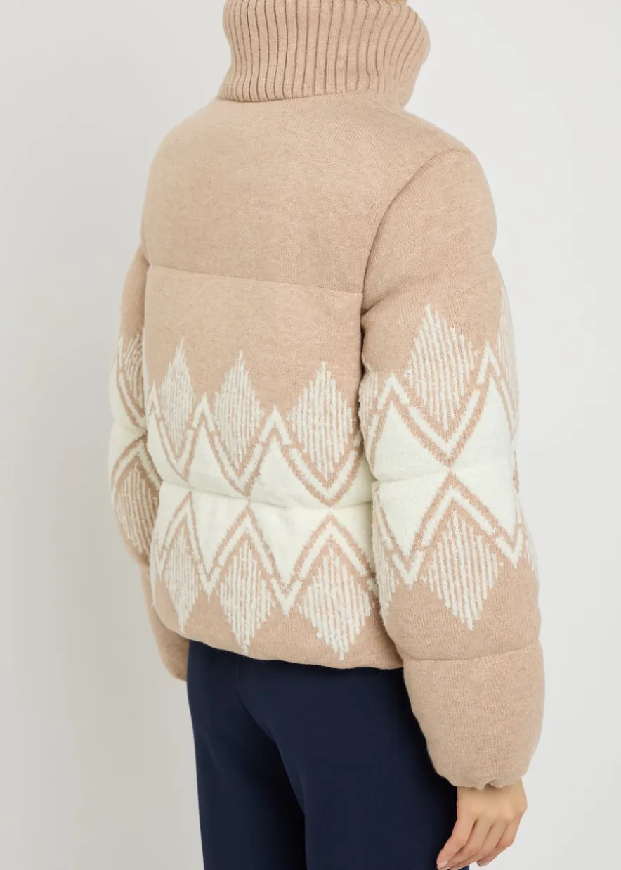 Belina Fair Isle padded knit jacket