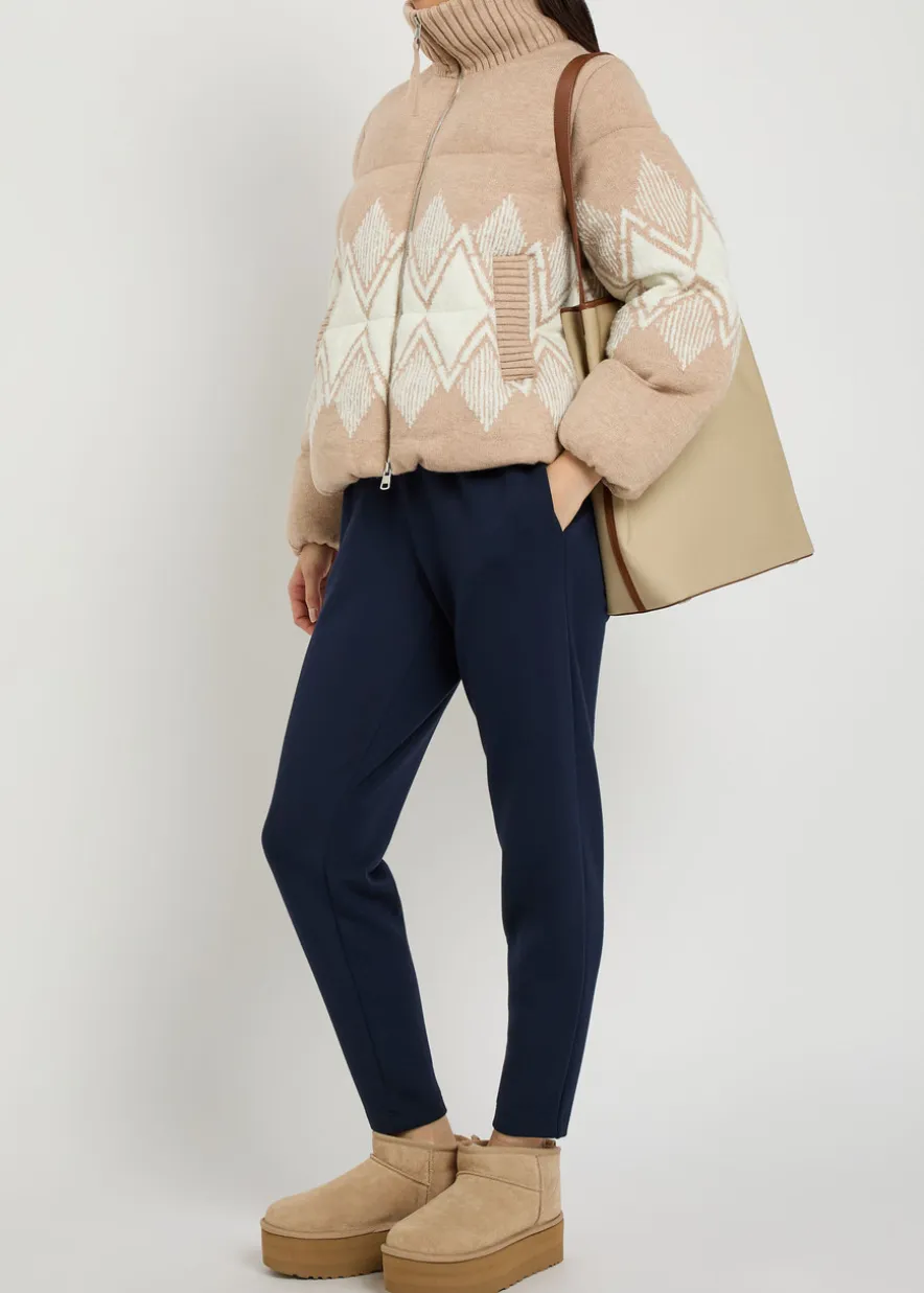Belina Fair Isle padded knit jacket