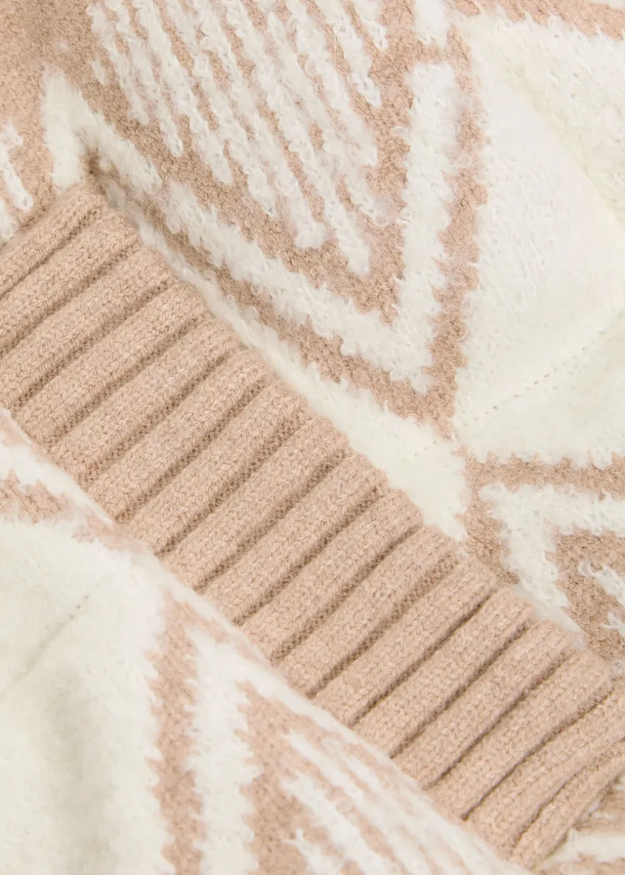 Belina Fair Isle padded knit jacket