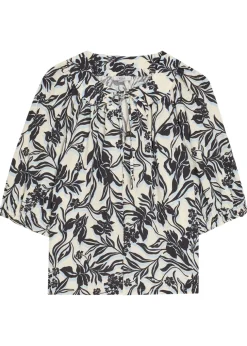 Belina floral-print woven blouse