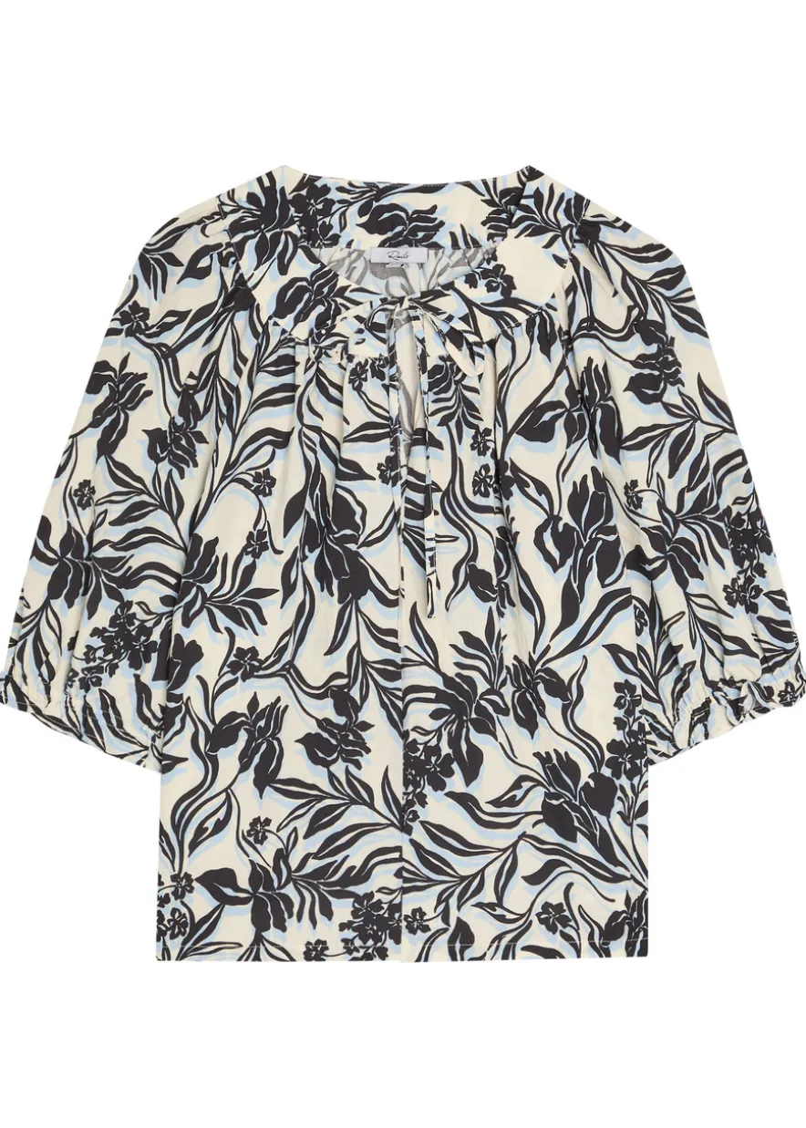 Belina floral-print woven blouse