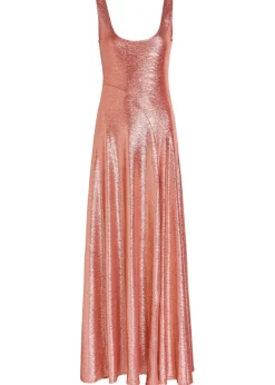 Bella Como metallic jersey gown