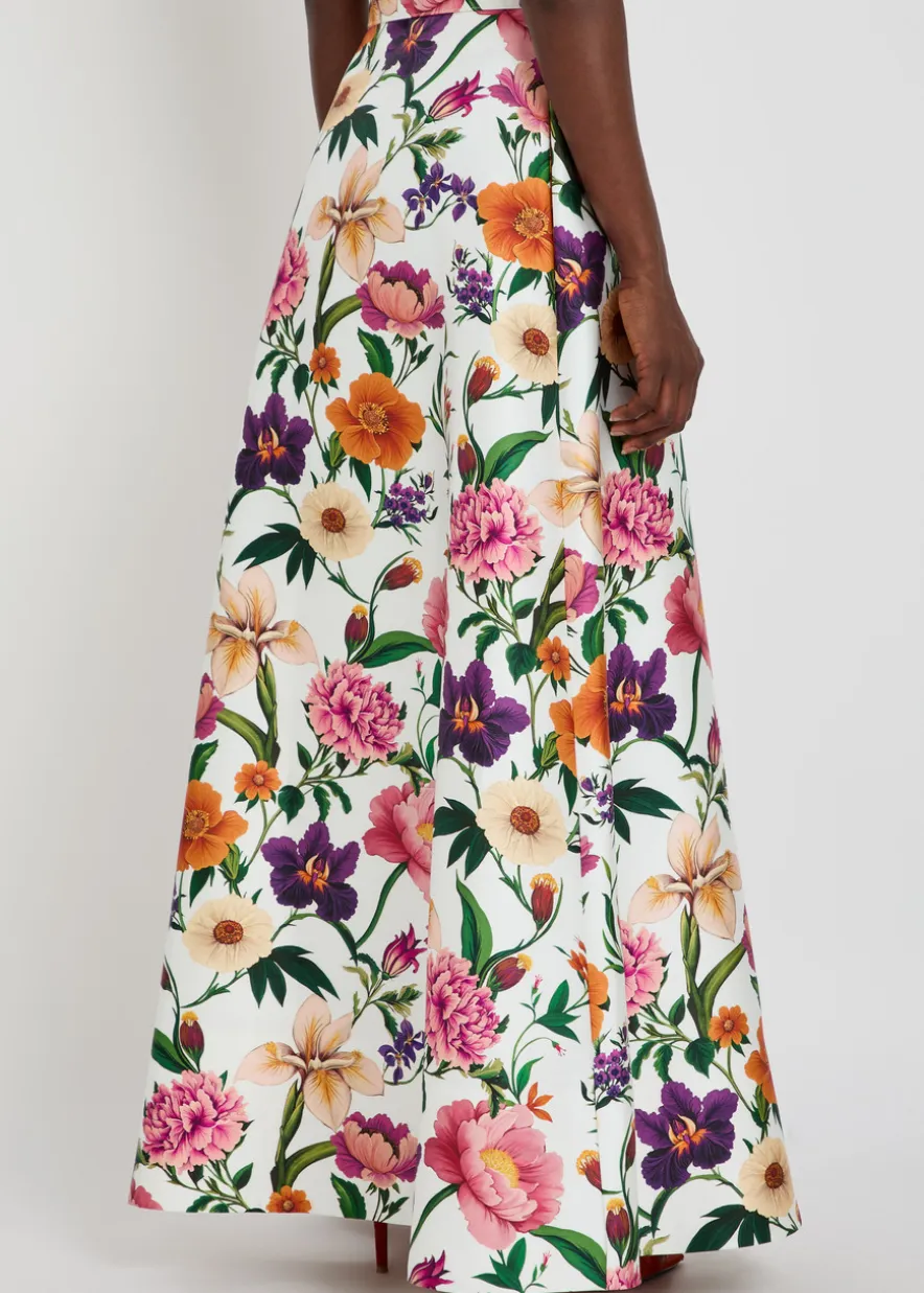 Bellamy floral-print taffeta maxi skirt