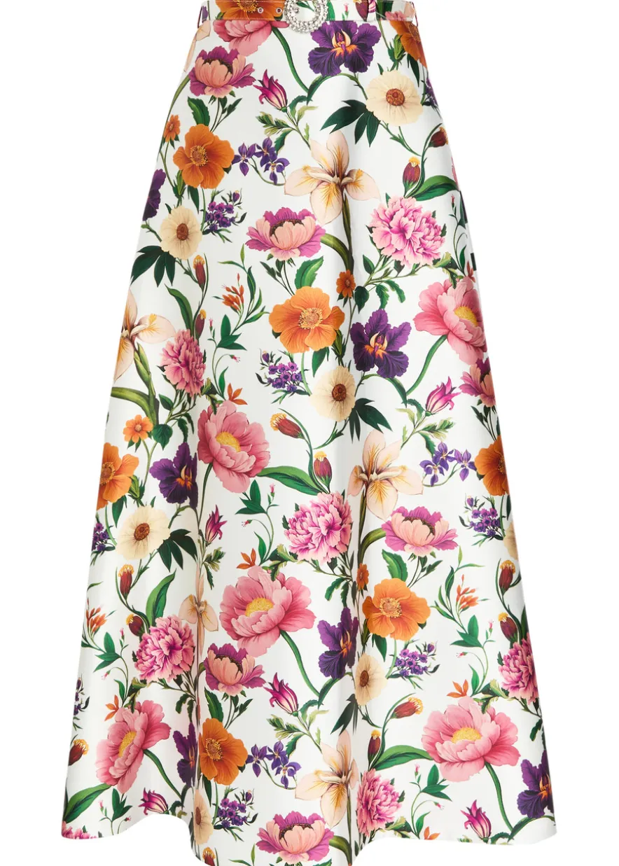 Bellamy floral-print taffeta maxi skirt
