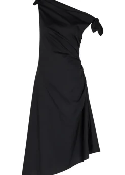 Bellaria ruched stretch-cotton midi dress