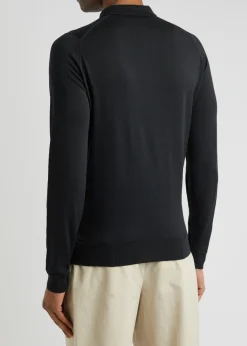 Belper merino wool polo shirt