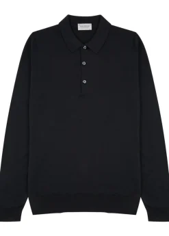 Belper merino wool polo shirt