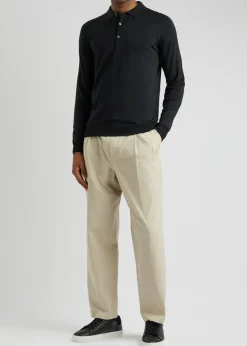 Belper merino wool polo shirt