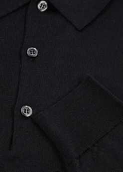 Belper merino wool polo shirt