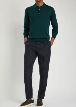 Belper merino wool polo shirt
