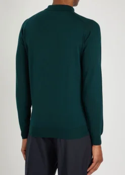Belper merino wool polo shirt