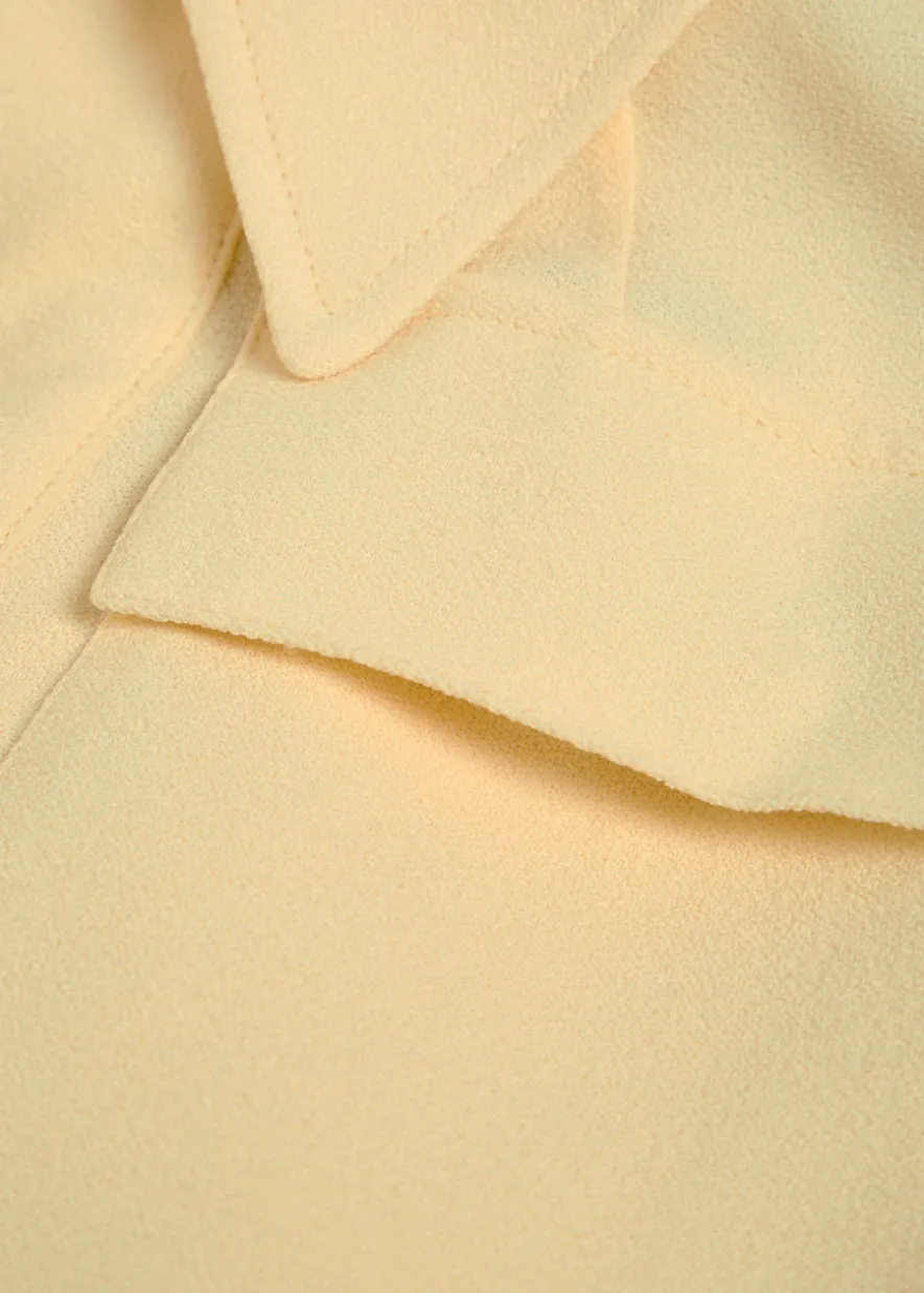 Belted crepe jacket