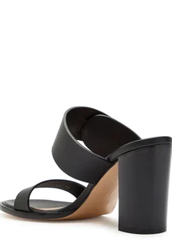 Belted leather sandals