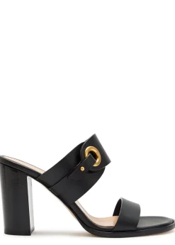 Belted leather sandals