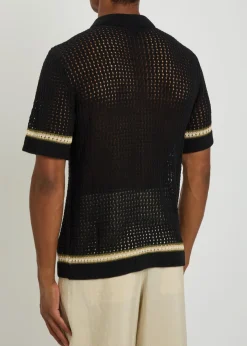 Benicio crochet-knit shirt