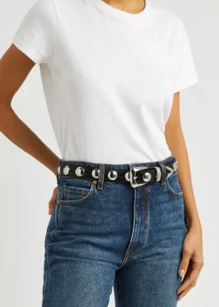Benny studded leather belt