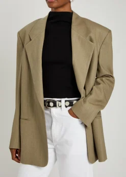 Benny studded leather belt