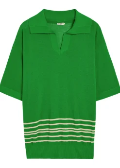 Bentgrass logo-embroidered cotton-knit polo shirt