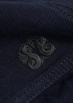 Berber logo-embroidered denim shirt