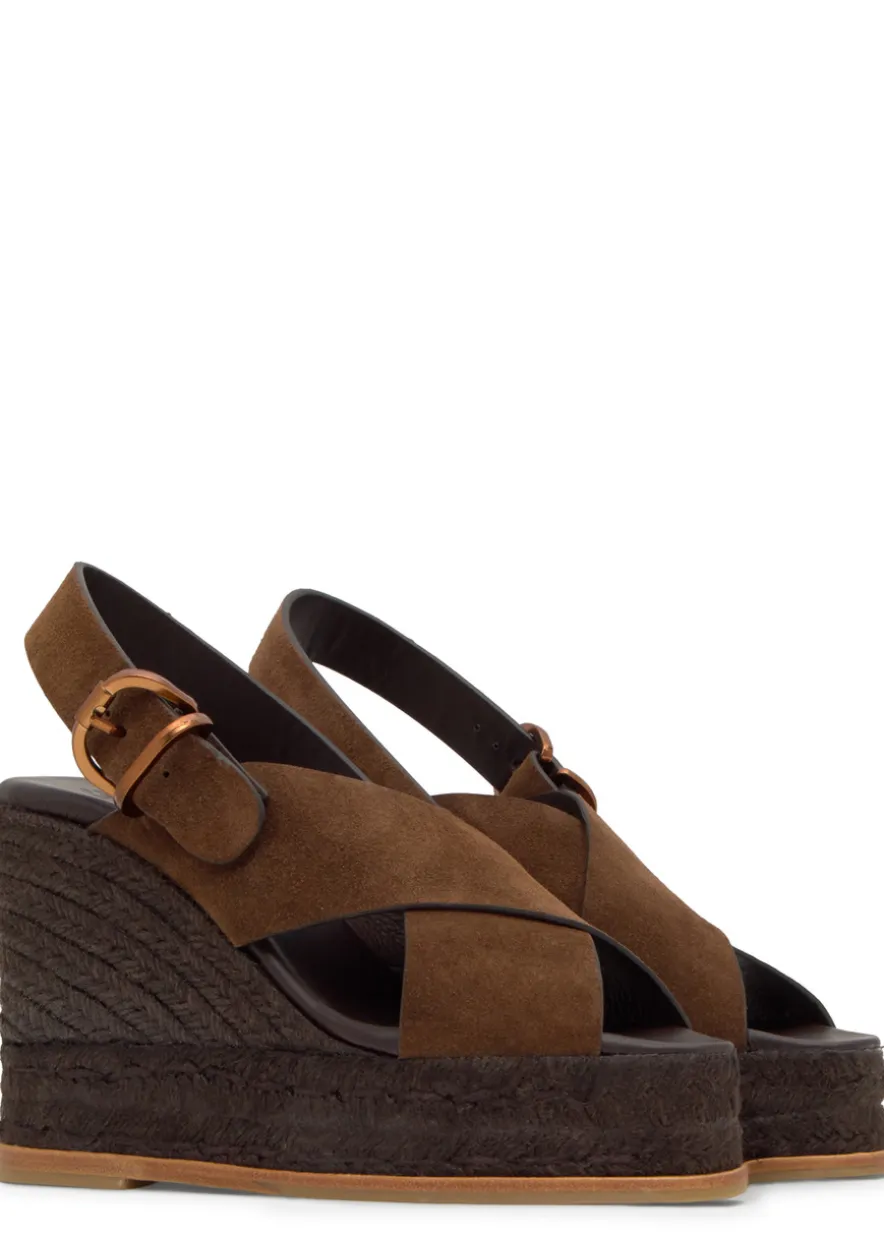 Betina suede wedge sandals