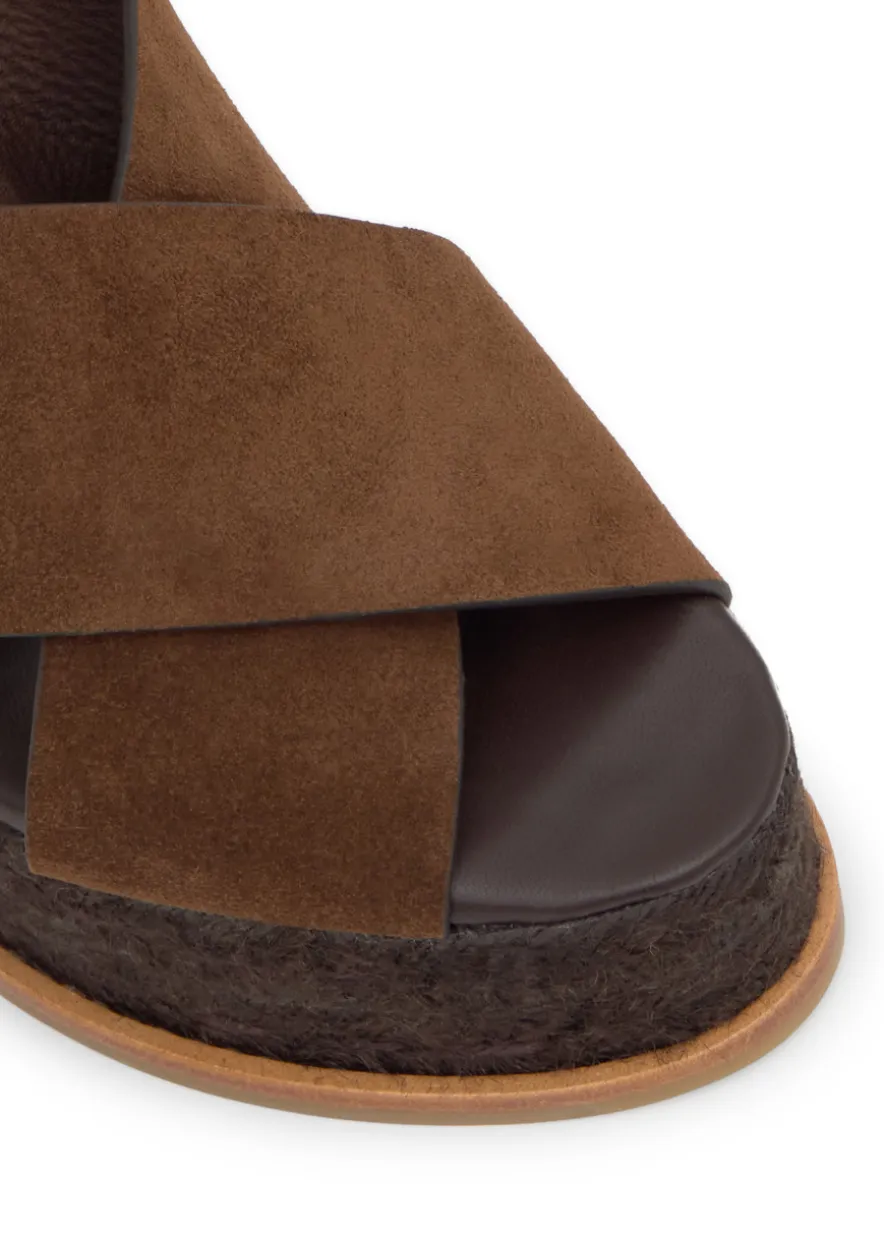 Betina suede wedge sandals