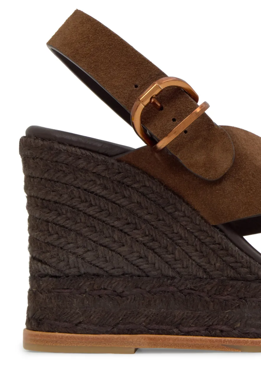 Betina suede wedge sandals