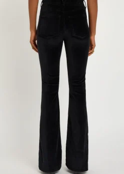 Beverly skinny flared-leg velvet jeans